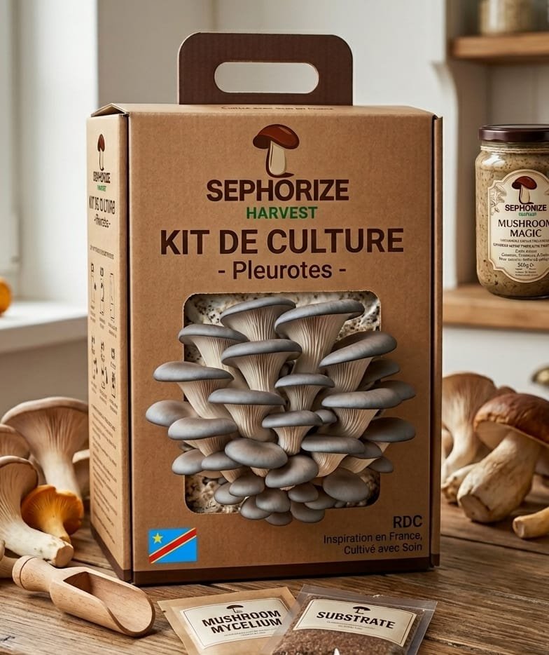 produits champignons locaux à kinshasa, Sephorize Harvest
